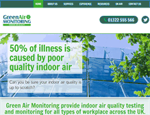 Tablet Screenshot of greenairmonitoring.co.uk